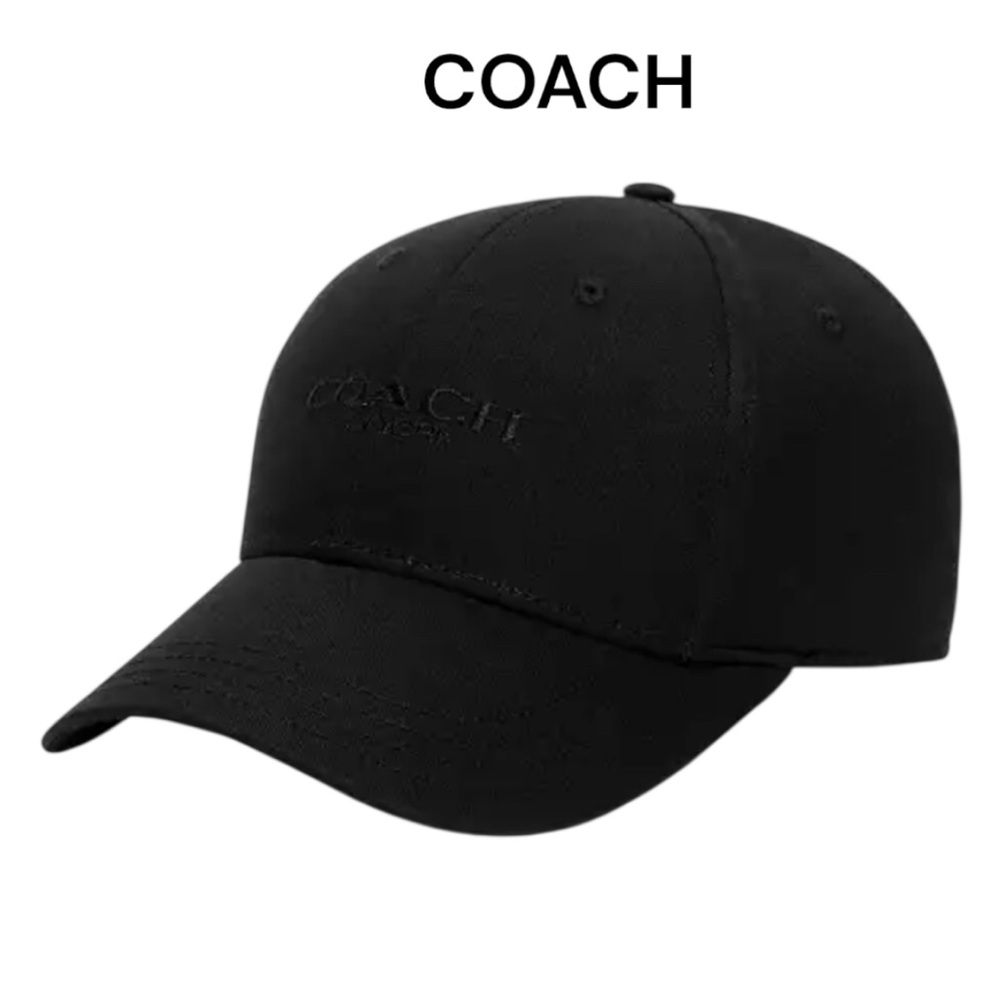 NWT COACH Embroidered Baseball Hat In The Color In Black. Size M/L